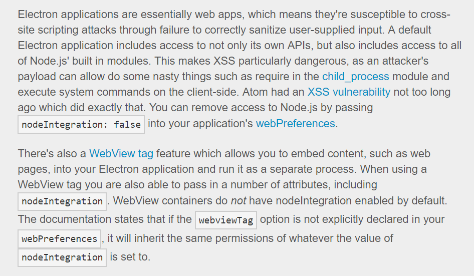 Electron 曝 XSS 漏洞，Atom、VS Code 等受影响
