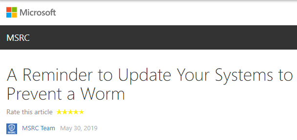 微软警告有百万电脑仍然没有修复一个高危漏洞