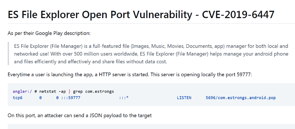 ES 文件浏览器被曝安全漏洞,用户资料可能被盗