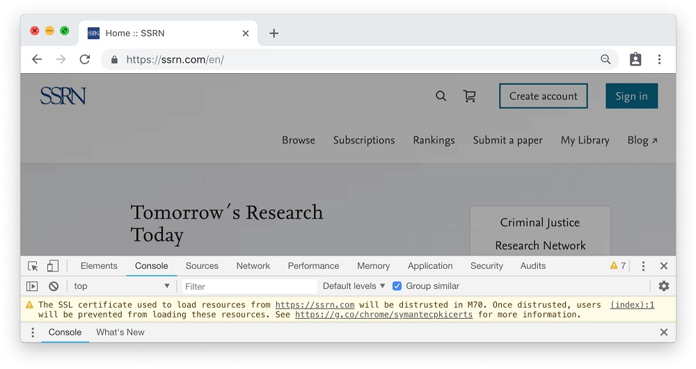 Chrome 70 即将发布，数千个网站或因安全证书受影响​​​​​​​