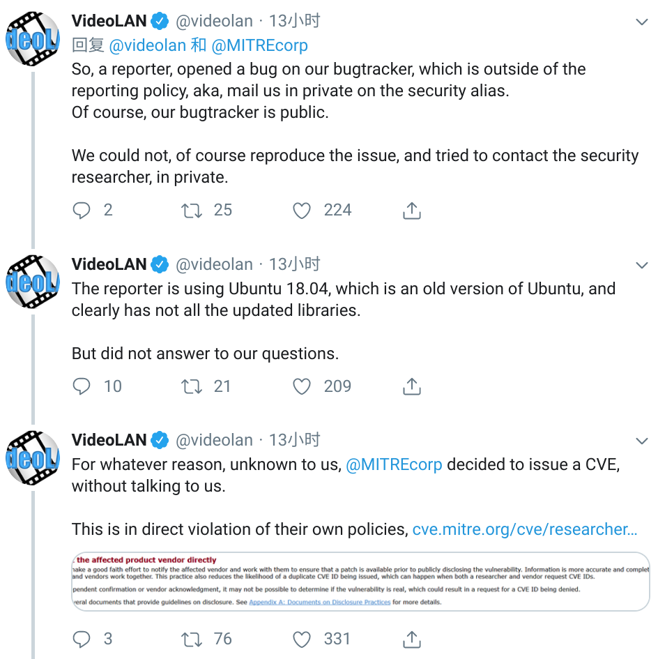 VideoLAN 回应：VLC 远程代码执行漏洞早就修复了！