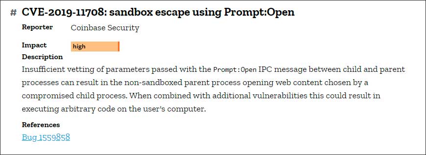Mozilla 发布 Firefox 67.0.4,修复沙箱逃逸漏洞