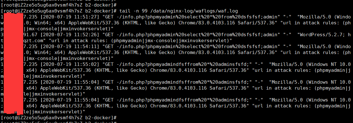 WordPress网站专用docker容器环境带Waf